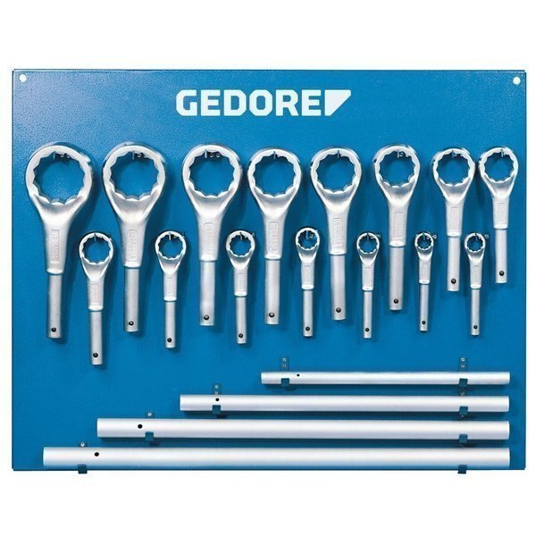 Ring Set, Single Ended, 19 pcs., 24-8mm, GEDORE, Mfr# 2 ATM